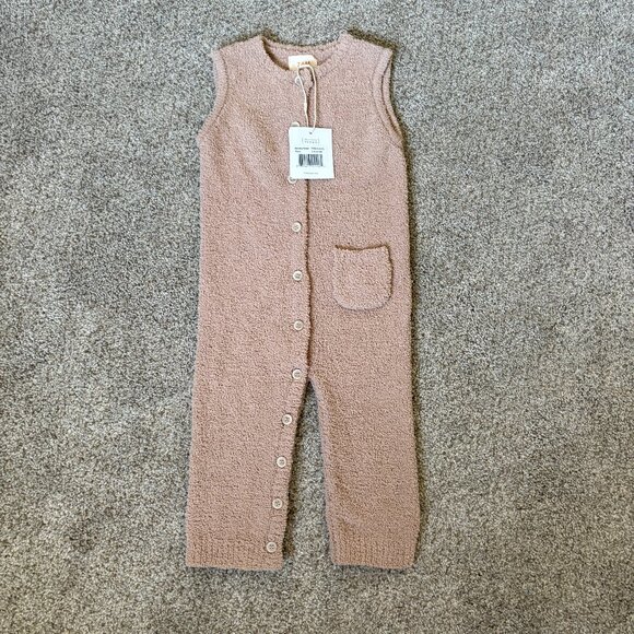 Baby 7AM Enfant Sleeveless Romper Pecan Tan Size 9-12 m NEW - Picture 1 of 8
